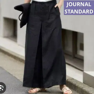 JOURNALSTANDARD 린넨 턱 큐롯 38 블랙 미사용품