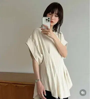 CLANE 클라네 YAKKO SLEEVE HEAVY RIB TOPS