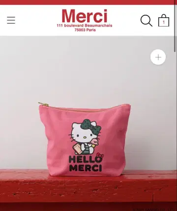 merci paris 헬로키티 콜라보 파우치