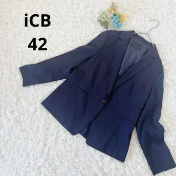 iCB 아이시비 싱글 수트 자켓 네이비 얇은 소재 여름용 새상품급
