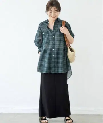 Spick & Span 블랙 타이트 스커트