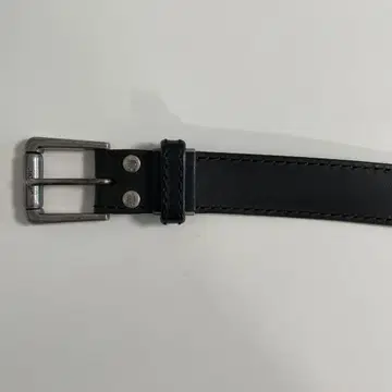 Levis 블랙 가죽 벨트 5 구멍 메탈 버클