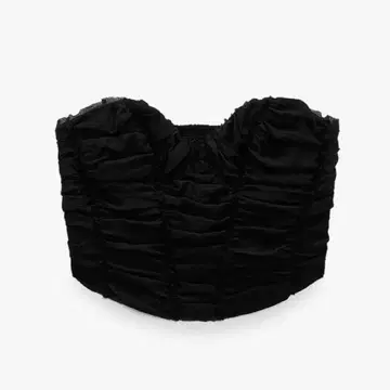 ZARA 크롭 바레스크 영감 상의 M 사이즈