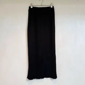 론 헤르만 플리츠 롱 스커트 스커트 블랙 블랙