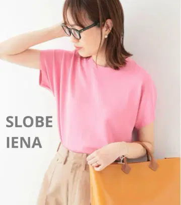 SLOBE iENA 반팔 니트 핑크