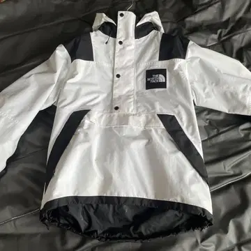 THE NORTH FACE 아노락 자켓 S 화이트/블랙