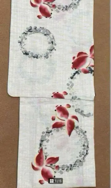 고급 면 린넨 유카타 금붕어 한정판 대특가