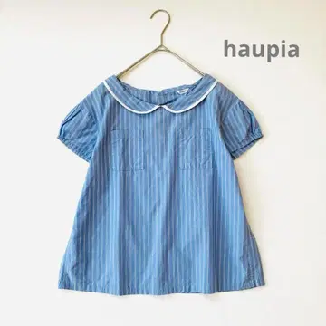 하우피아 haupia 치비 옷깃 스트라이프 블라우스 셔츠