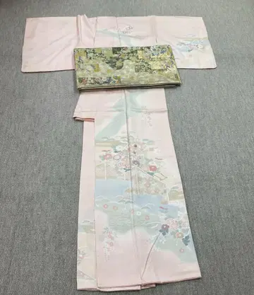 호몬기 순수 실크 오비 포함