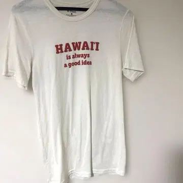 at D own 셀렉샵 Hawaii 티셔츠 S 사이즈 화이트