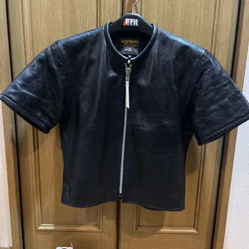 vanson 펀칭 가죽 자켓 M 블랙