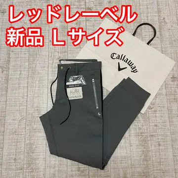 새상품 캘러웨이 레드 라벨 조거 팬츠 라인 로고 그레이 L 사이즈