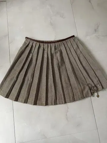 NODRESS 플리츠 스커트 M 브라운 계열