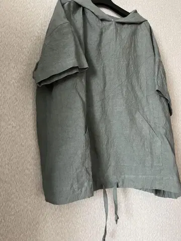 미사용 새상품 인기 작가 핸드메이드 린넨 풀오버