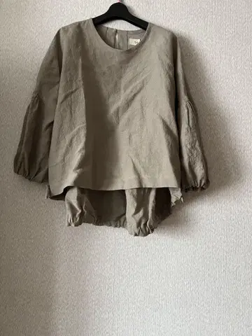 미사용 새상품 인기 작가 핸드메이드 린넨 풀오버