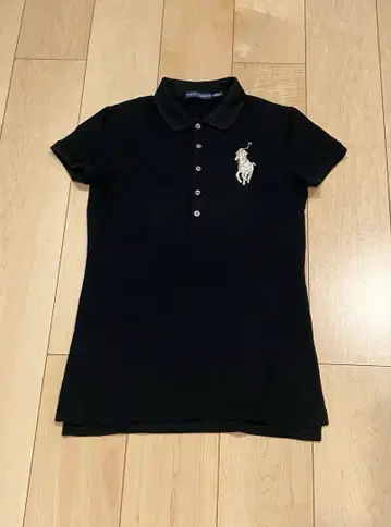 고품질 Ralph Lauren 비즈 빅 포니 블랙 폴로 셔츠 M