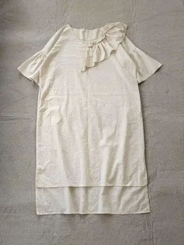 핸드메이드 프릴 코튼 원피스