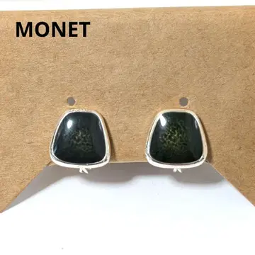 심플 MONET 귀찌 스톤 실버 빈티지