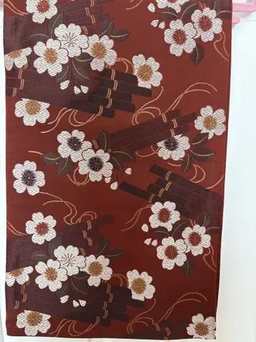 브라운 벚꽃 후쿠로 오비 성인식
