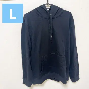 후드티 블랙 L 후드 심플