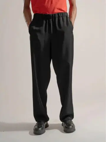 OVERCOAT Rayon Tricotine Trouser 2 블랙