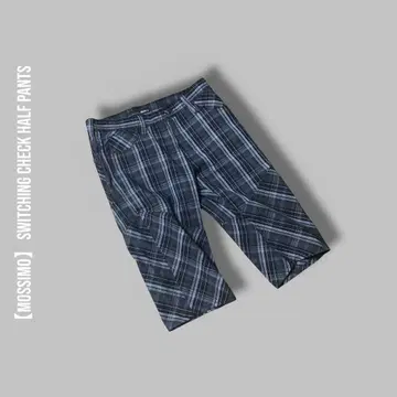 SWITCHING CHECK HALF PANTS 2965P 6부 팬츠
