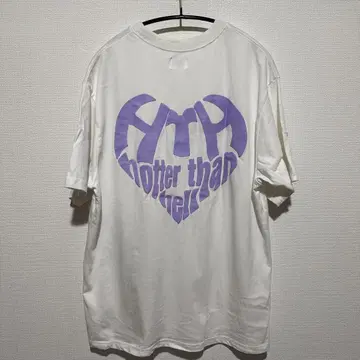 HTH Hotter than hell 티셔츠 화이트 퍼플
