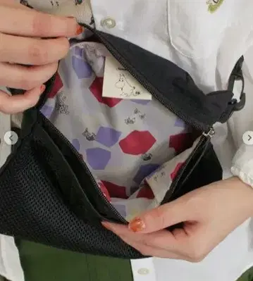 완판 사만사 모스모스 무민 블랙 사코슈 숄더백