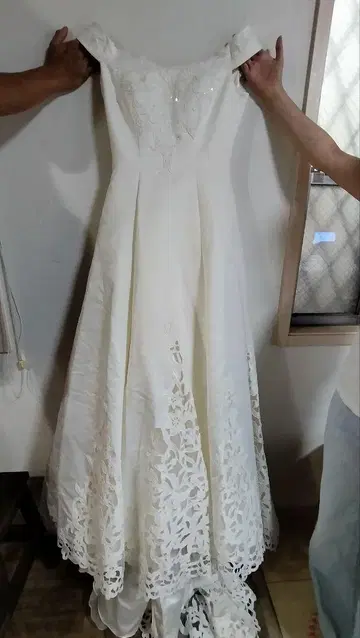 화이트 웨딩 드레스 (170cm)