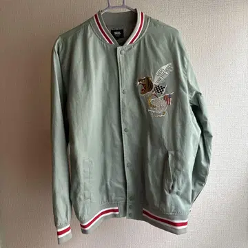 VANS 수베니어 코튼 자켓 자수 바시티 자켓