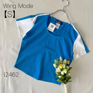 Wing Mode 일본제 반팔 티셔츠 치비 기장 숏 라인 [S]
