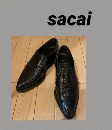 sacai 사카이 패턴트 레더 윙팁 Vibram 밑창 신발