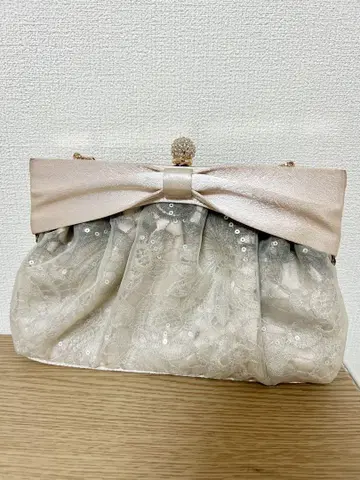 리본 클러치 파티 백
