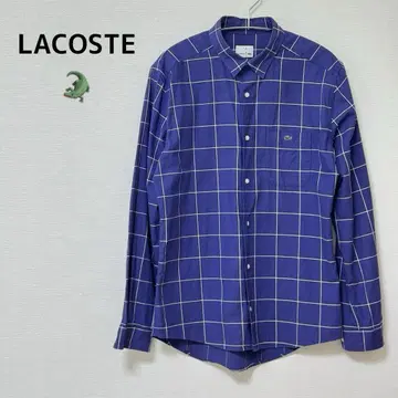 LACOSTE 라코스테 체크 무늬 셔츠