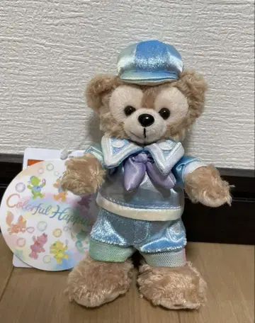새상품 더피 20주년 봉제 인형 배지 컬러풀 해피니스 더프레