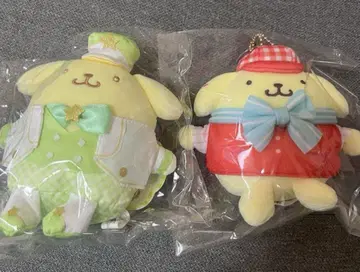 새상품 딸기 신문 해피 발렌타인 폼폼푸딩 마스코트 봉제 인형