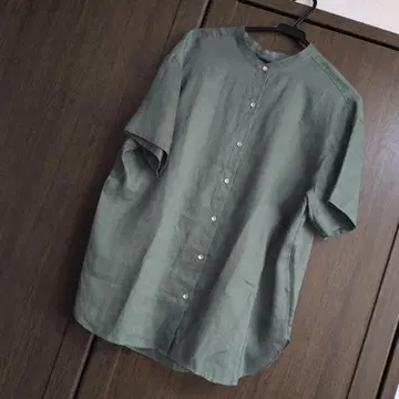 여성용 상의 쉽스 린넨 100%