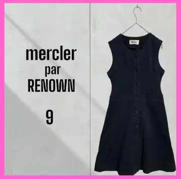 [mercler par RENOWN] 이소재 슬리브리스 무릎 기장 원피스