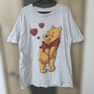 90년대 00년대 디즈니 푸우 Pooh 양면 프린트 티셔츠