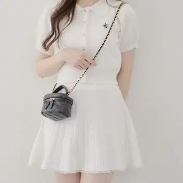 NICE CLAUP 니트 셋업 아이보리