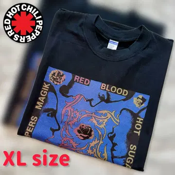 렛치리 밴드 티셔츠 블랙 XL RHCP 락 티 반팔
