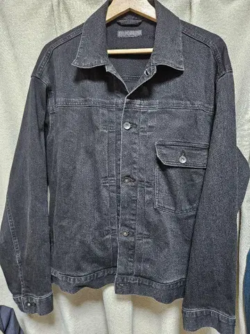 유니클로 다크 그레이 블랙 데님 자켓 XL 새상품급