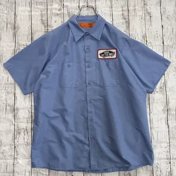 US 구제 의류 RED KAP VANS 레드 캡 반스 반팔 워크 셔츠