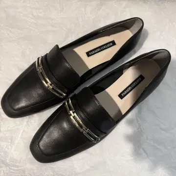 paradise couleur 펌프스 블랙 천연 가죽 23.5cm