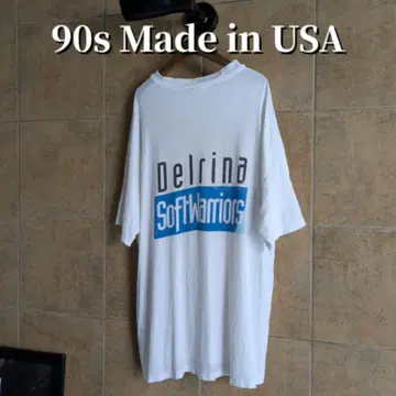 90s USA제 Delrina 티셔츠 싱글 스티치 XL