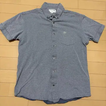 라코스테 LACOSTE 카노코 BD 비즈 피케 셔츠 실버 악어 M