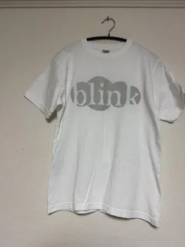 blink 프린트 티셔츠 화이트