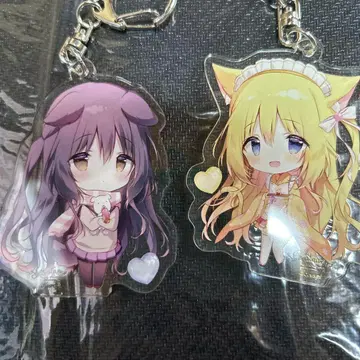 시라타마코 아크릴 키링 아크링 컬렉션 코로네 검은 강아지