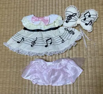 유니 베어 음표 패턴 코스튬