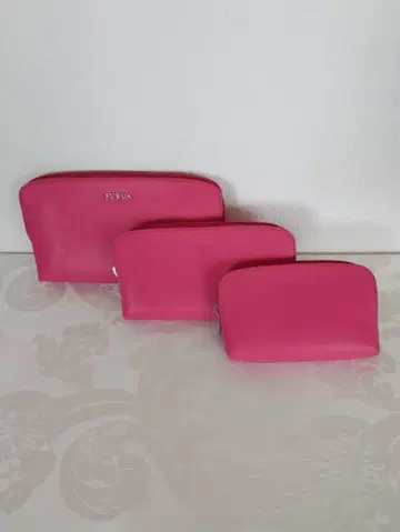 FURLA 훌라 핑크 파우치 3개 세트